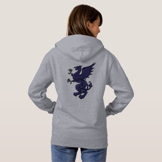Griffin Wappen Hoodie (Schwarz voll)