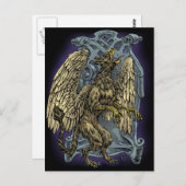 Griffin Wappen Postkarte (Vorne/Hinten)