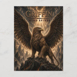 Griffin Wind Spires Dark Cinema Postkarte