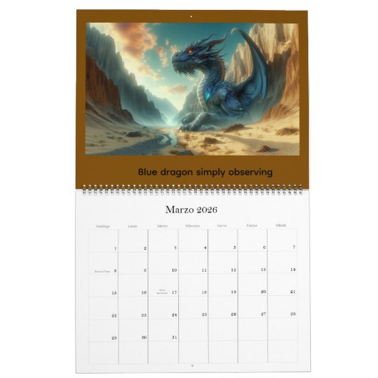 Griffins, Dragons, & Desolate landscapes Kalender (Mär 2026)