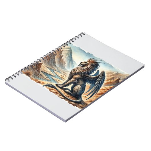 Griffins, Dragons, & Desolate landscapes Notizblock (Linke Seite)