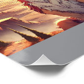 Griffins, Dragons, & Desolate landscapes Poster (Ecke)