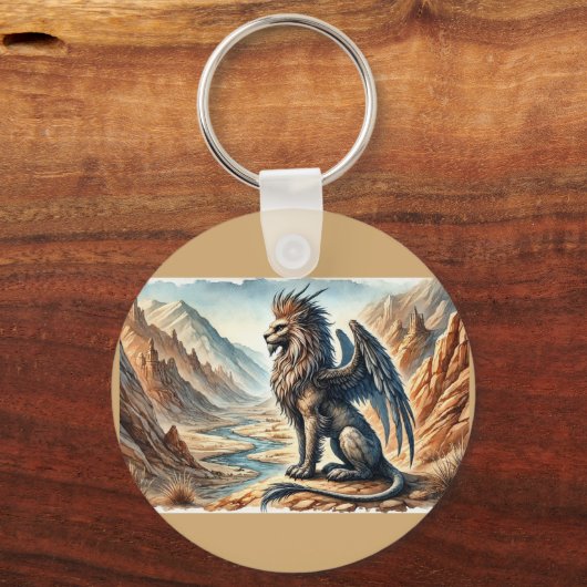 Griffins, Dragons, & Desolate landscapes Schlüsselanhänger (Vorderseite)