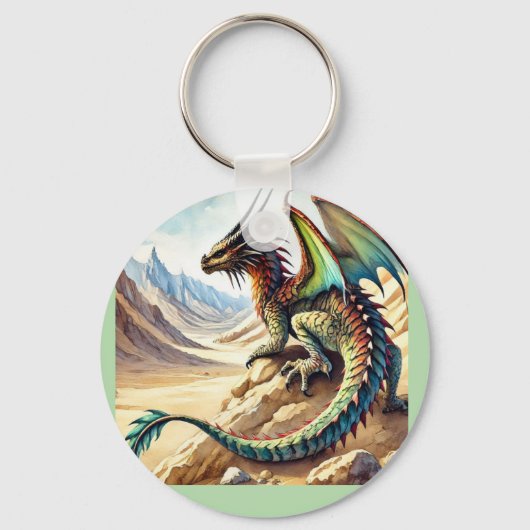 Griffins, Dragons, & Desolate landscapes Schlüsselanhänger (Rückseite)