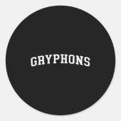 Griffins Runder Aufkleber (Vorderseite)