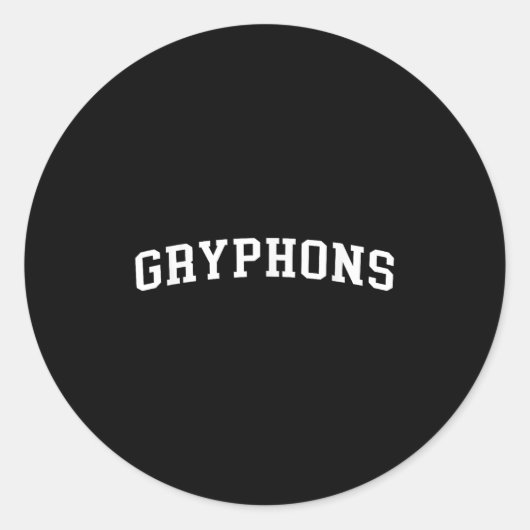 Griffins Runder Aufkleber (Vorderseite)