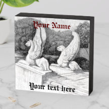 Griffins Skulptur monochrome Stifte Kunst