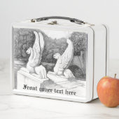 Griffins Skulptur monochrome Stifte Kunst Metall Brotdose (Beispiel)