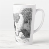 Griffins Skulptur monochrome Stifte Kunst Milchtasse (Rechts)