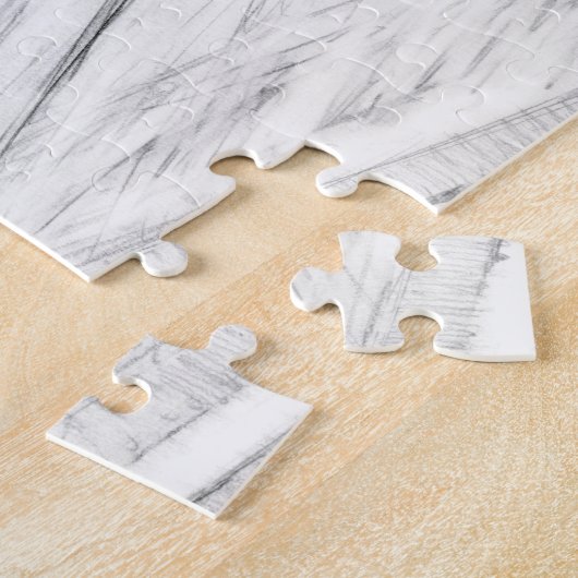 Griffins Skulptur monochrome Stifte Kunst Puzzle (Seite)