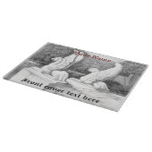 Griffins Skulptur monochrome Stifte Kunst Schneidebrett (Ecke)