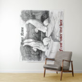 Griffins Skulptur monochrome Stifte Kunst Wandteppich (Beispiel)