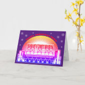 Griffintown Weihnachten geklappte Grußkarte Karte (Gelbe Blume)