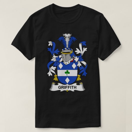 Griffith Coat of Arms Family Crest T-Shirt (Design vorne)