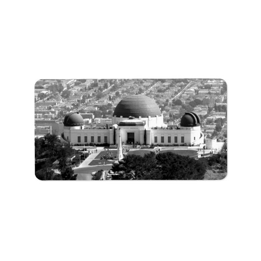Griffith Observatory Adressaufkleber (Vorne)