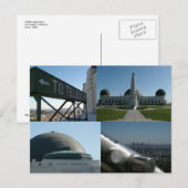 Griffith Observatory Collage Postcard Postkarte (Vorne/Hinten)