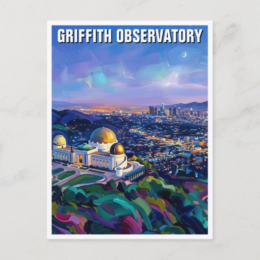 Griffith Observatory Postkarte (Vorderseite)