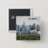 Griffith Observatory und Downtown Los Angeles Button (Vorne & Hinten)