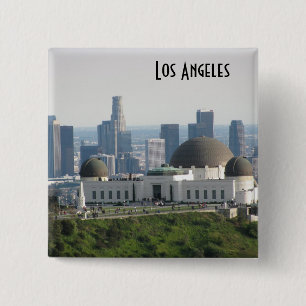 Griffith Observatory und Downtown Los Angeles Button