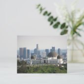 Griffith Observatory und Downtown Los Angeles Postkarte (Stehend Vorderseite)