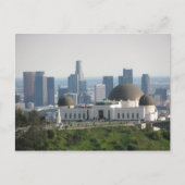 Griffith Observatory und Downtown Los Angeles Postkarte (Vorderseite)