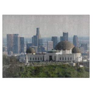 Griffith Observatory und Downtown Los Angeles Schneidebrett
