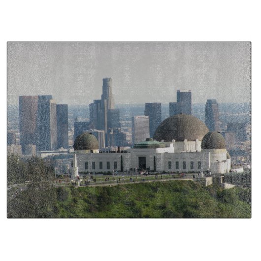 Griffith Observatory und Downtown Los Angeles Schneidebrett (Vorderseite)