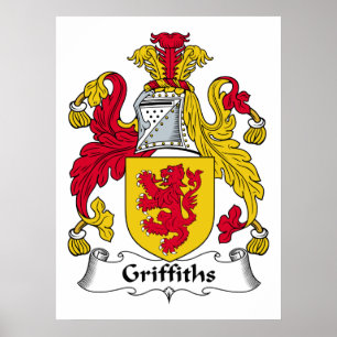 Griffiths Familienwappen Poster