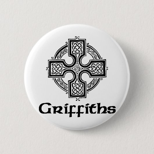 Griffiths keltisches Kreuz Button (Vorderseite)
