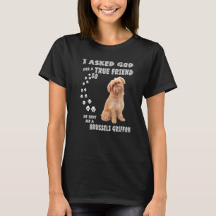 Griffon Belge Dog Mama Vater Kostüm Niedlich Bruss T-Shirt