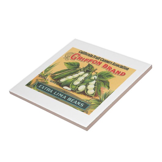 Griffon Brand Lima Beans Fliese (Seite)