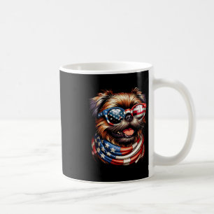 Griffon Dog Lover US Flag 4. Juli Patriotic Kaffeetasse