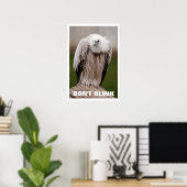 Griffon Vulture, blinzelt nicht Poster (Heimbüro)