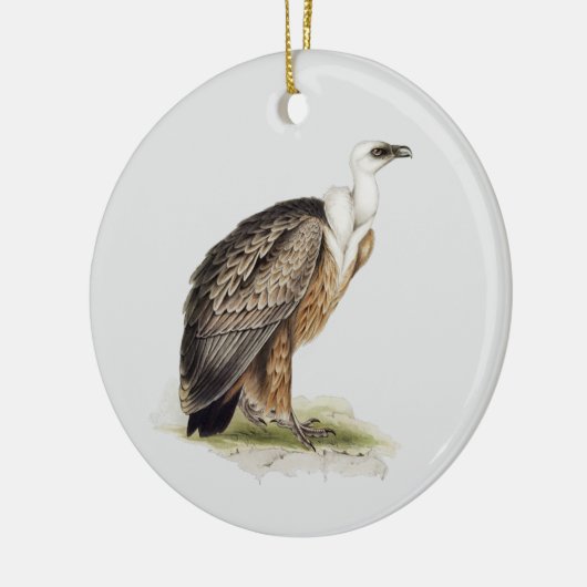 Griffon Vulture Tree Keramik Ornament (Links)