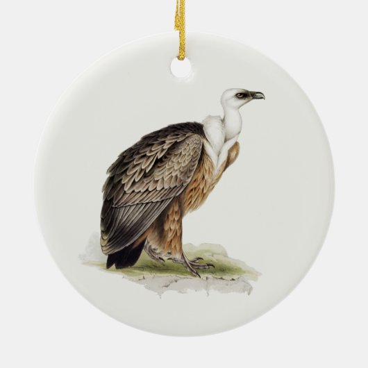 Griffon Vulture Tree Keramik Ornament (Hinten)