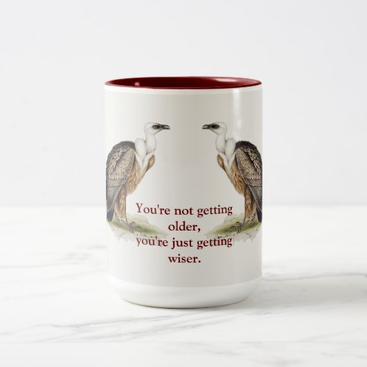 Griffon Vulture Zweifarbige Tasse (Mittel)