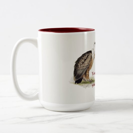 Griffon Vulture Zweifarbige Tasse (Links)
