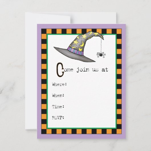 Griffon Witch Einladung (Rückseite)