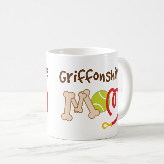 Griffonshire Hundezucht-Mama-Geschenk Kaffeetasse (VorderseiteRechts)