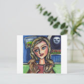 Griffs Hug Lieblingsfrau Postkarte (Stehend Vorderseite)