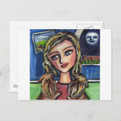 Griffs Hug Lieblingsfrau Postkarte (Vorne/Hinten)