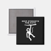 Griffstärke Kletterer, Süße Felskletterei, Boulder Magnet (Vorderseite/Rückseite)