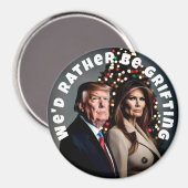 Grifting Trump and Melania Christmas Magnet (Vorderseite/Rückseite)