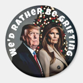 Grifting Trump and Melania Christmas Magnet (Vorne)