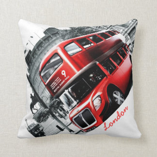GRIG-STYLE London BusThrow Kissen 16" x 16"