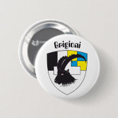 Grigioni Svizzera Button (Vorne & Hinten)