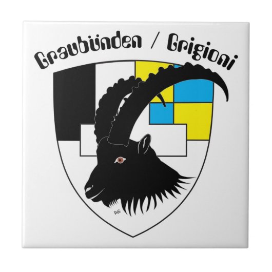 Grigioni Svizzera Fliese (Vorderseite)