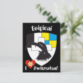 Grigioni Svizzera Postkarte (Stehend Vorderseite)