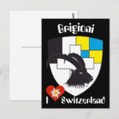 Grigioni Svizzera Postkarte (Vorne/Hinten)