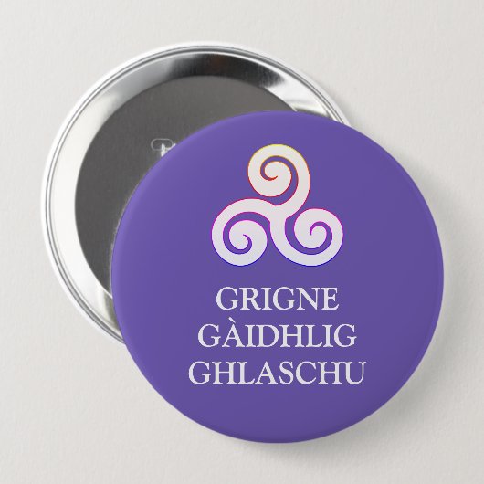 Grigne Gàidhlig Ghlaschu Button (Vorne & Hinten)